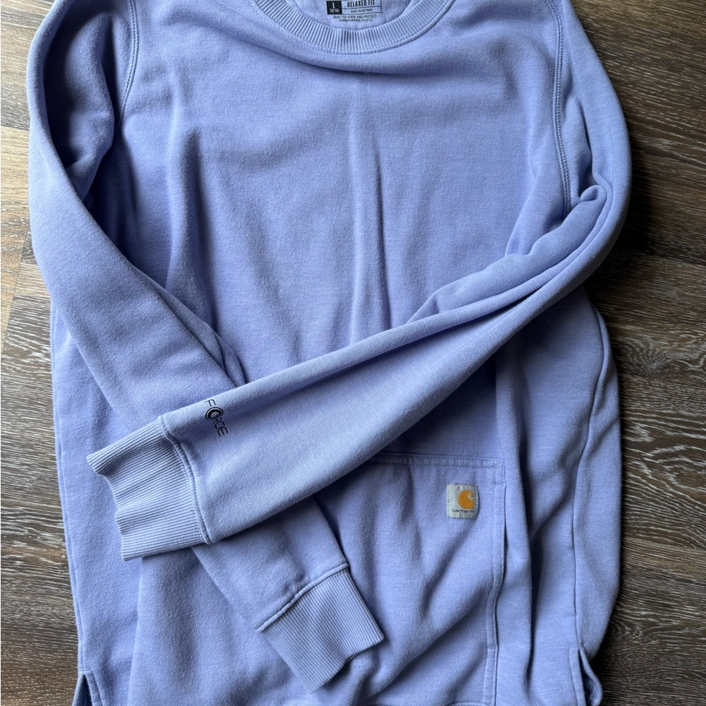 Carhartt Men's Light Purple Crewneck Sweater